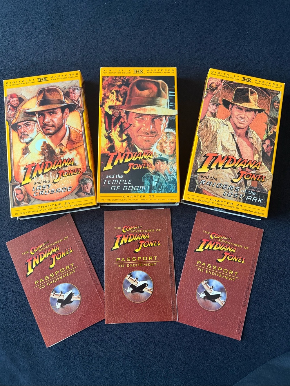 Indiana Jones Trilogy VHS Collection
